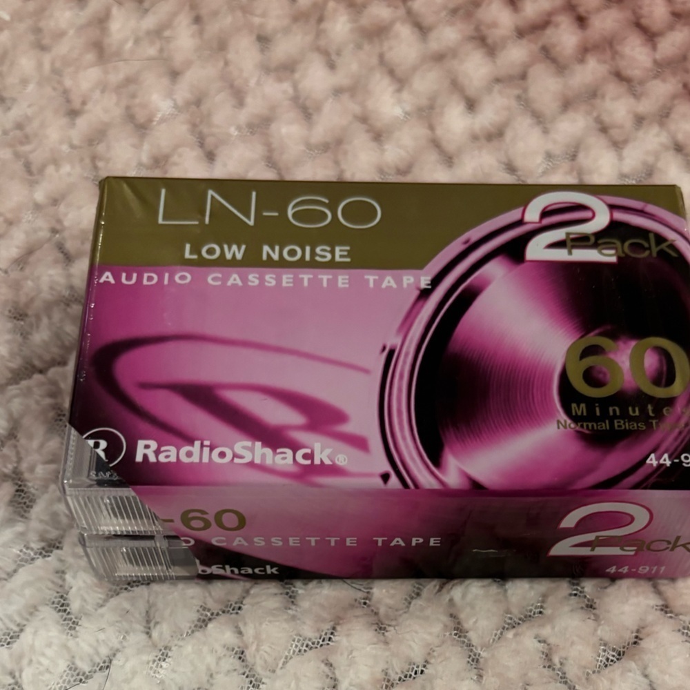 2 Pack new in packaging audio cassettes​​​​​​​